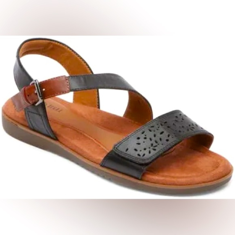 NEW Cobb Hill Leather Women's 2 Piece Zion Black , 6.5 W